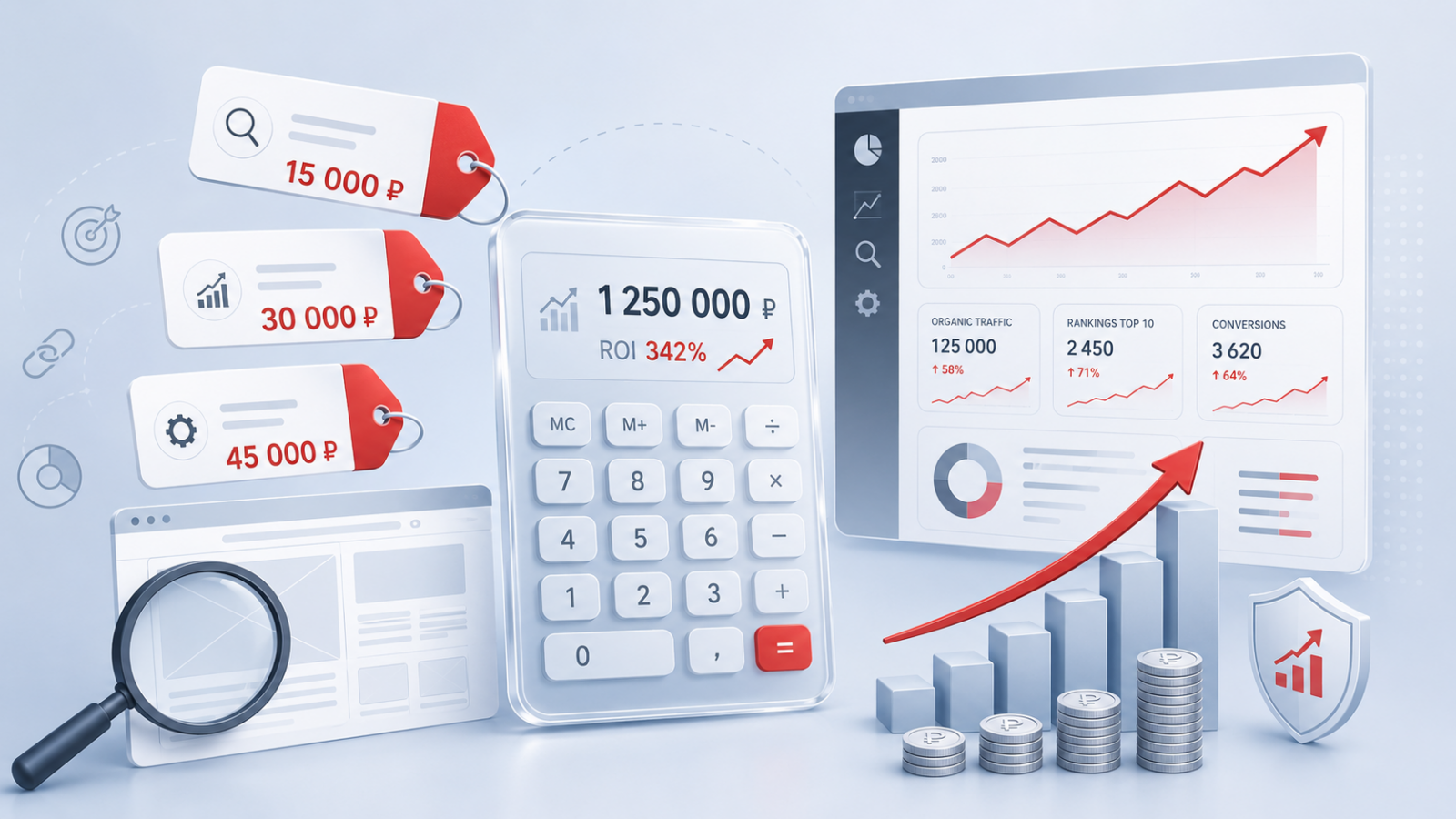 Стоимость SEO-продвижения — расчёт цены
